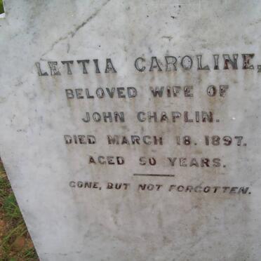 CHAPLIN Lettia Caroline -1897