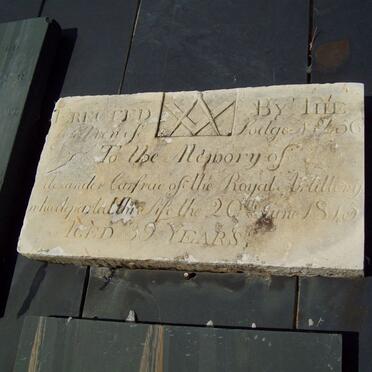 CARFRAE Alexander -1815