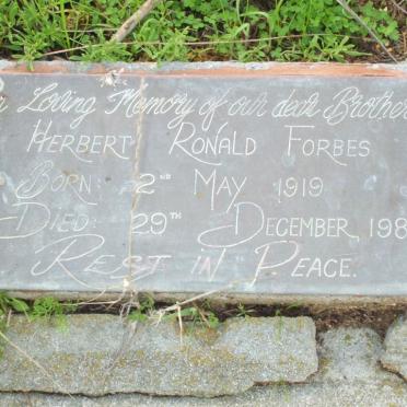 FORBES Herbert Ronald 1919-1980