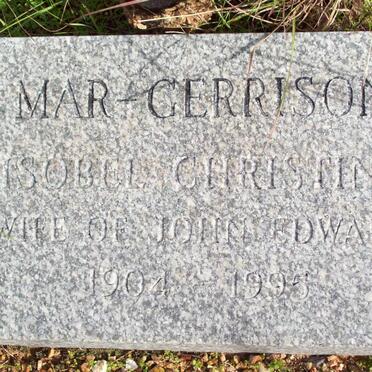 GERRISON, Mar Isobel Christine 1904-1995