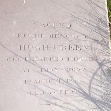GREEN Hugh -1855