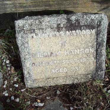 HANSON William -1933