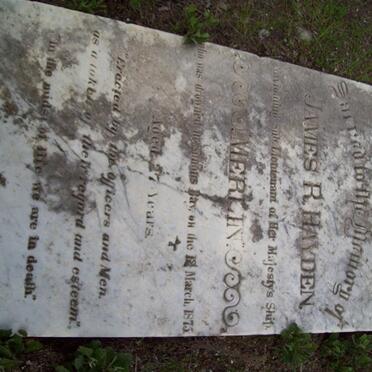 HAYDEN James R. -1875