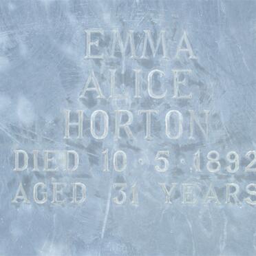 HORTON Emma Alice -1892