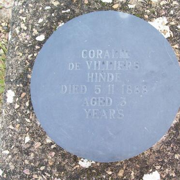 HINDE Coralie De Villiers -1888