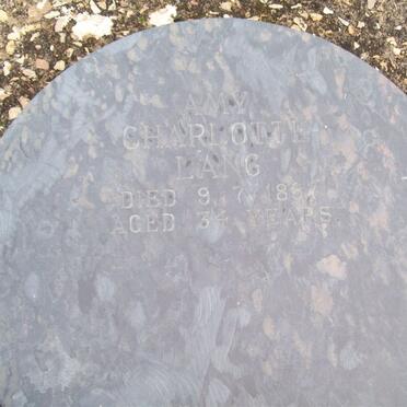 LANG Amy Charlotte -1887