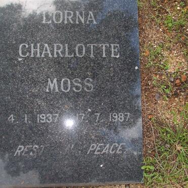 MOSS Lorna Charlotte 1937-1987