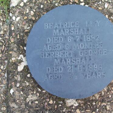 MARSHALL Beatrice Lily -1892 :: MARSHALL Herbert George -1896