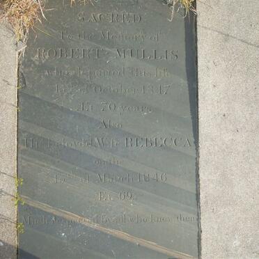 MULLIS Robert -1817 &amp; Rebecca -1846