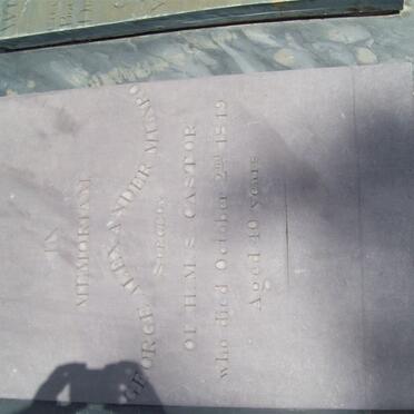 MUNRO George Alexander  -1849