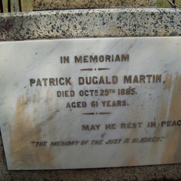 MARTIN Patrick Dugald -1885