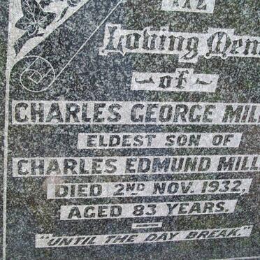 MILLER Charles George -1932