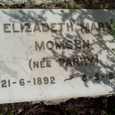 MOMSEN Elizabeth Mary nee PARRY 1892-1967