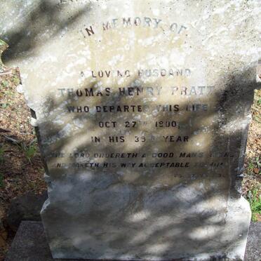 PRATT Thomas Henry -1900