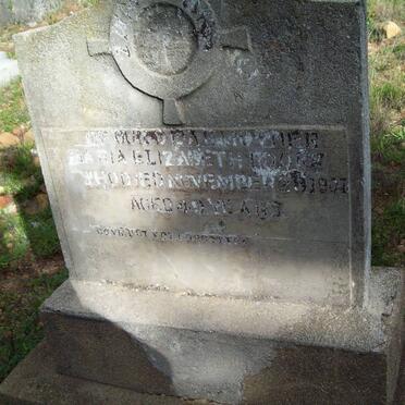 ROOKS Maria Elizabeth -1901