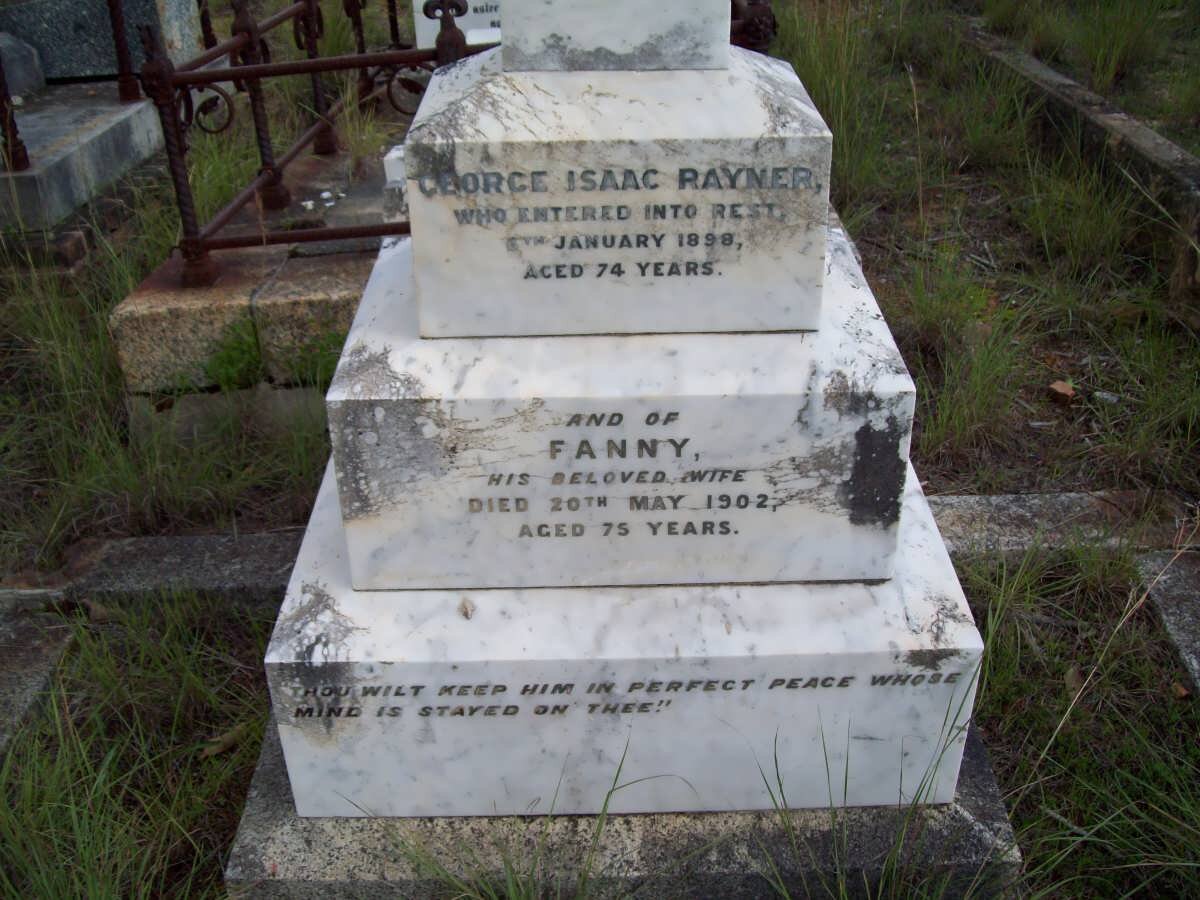 RAYNER George Isaac -1898 &amp; Fanny -1902