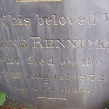 RENNICK James -1861 &amp; Jane -1972