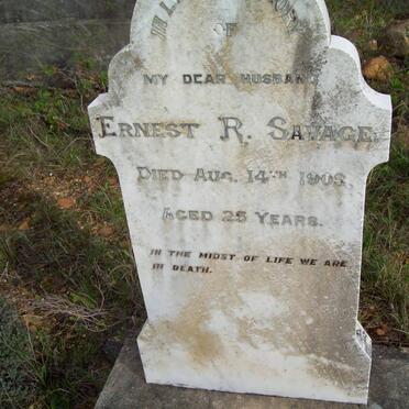 SAVAGE Ernest R. -1903