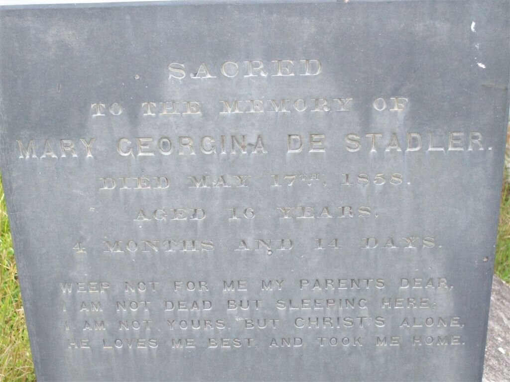 STADLER Mary Georgina, de -1859