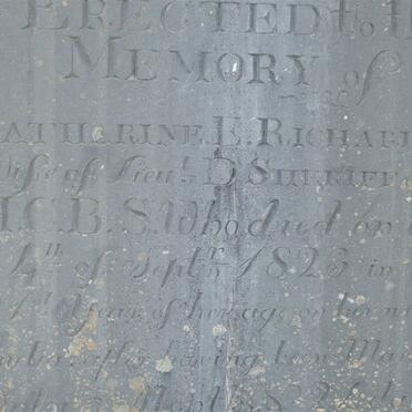 SHERIFF Catherine E. nee RICHARDSON -1823