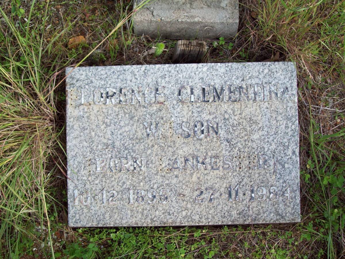 WILSON Florence Clementina nee LANKESTER 1896-1984