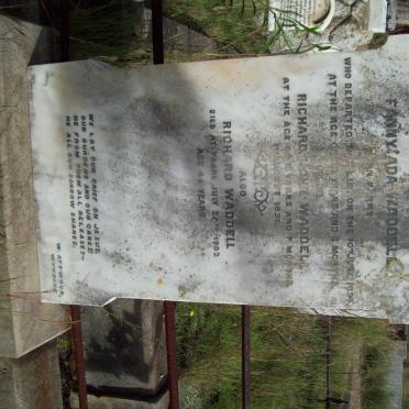 WADDELL Fanny Ada nee PARRY -1894 :: WADDELL Richard John -1891 :: WADDELL Richard -1902