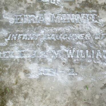 WILLIAMS Eira Minnie  -1891