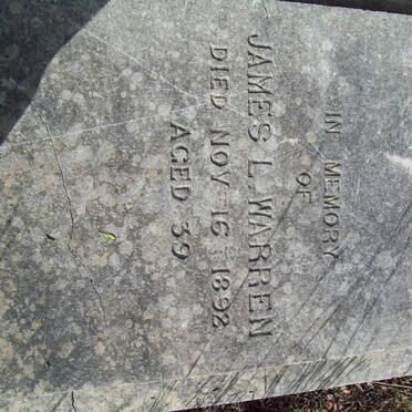 WARREN James L. -1892