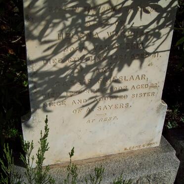 WARHUIS Helena nee VAN BLERK -1921 :: FRIESLAAR Cassie -1903