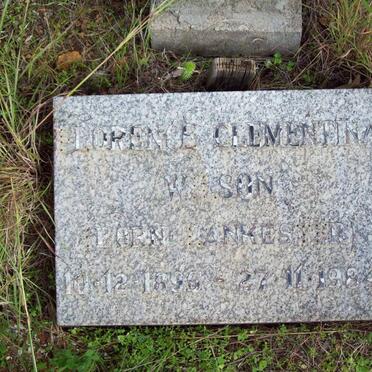 WILSON Florence Clementina nee LANKESTER 1896-1984