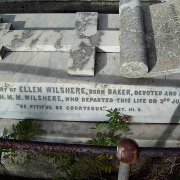 WILSHIRE H.M.M. -1885 &amp; Ellen BAKER -1893