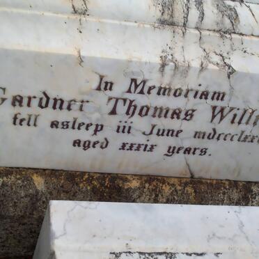 WILLIAMS Gardner Thomas -1877