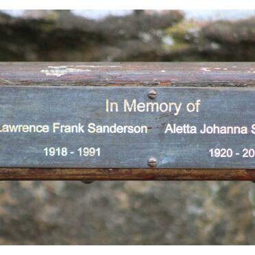 SANDERSON Lawrence Frank 1918-1991 & Aletta Johanna 1920-2006