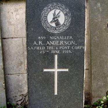 ANDERSON A.R.  -1915