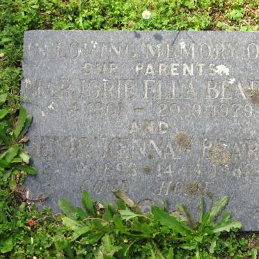 BEARD Henry Kennan 189?-1982 &amp; Marjorie Ella 1901-1979