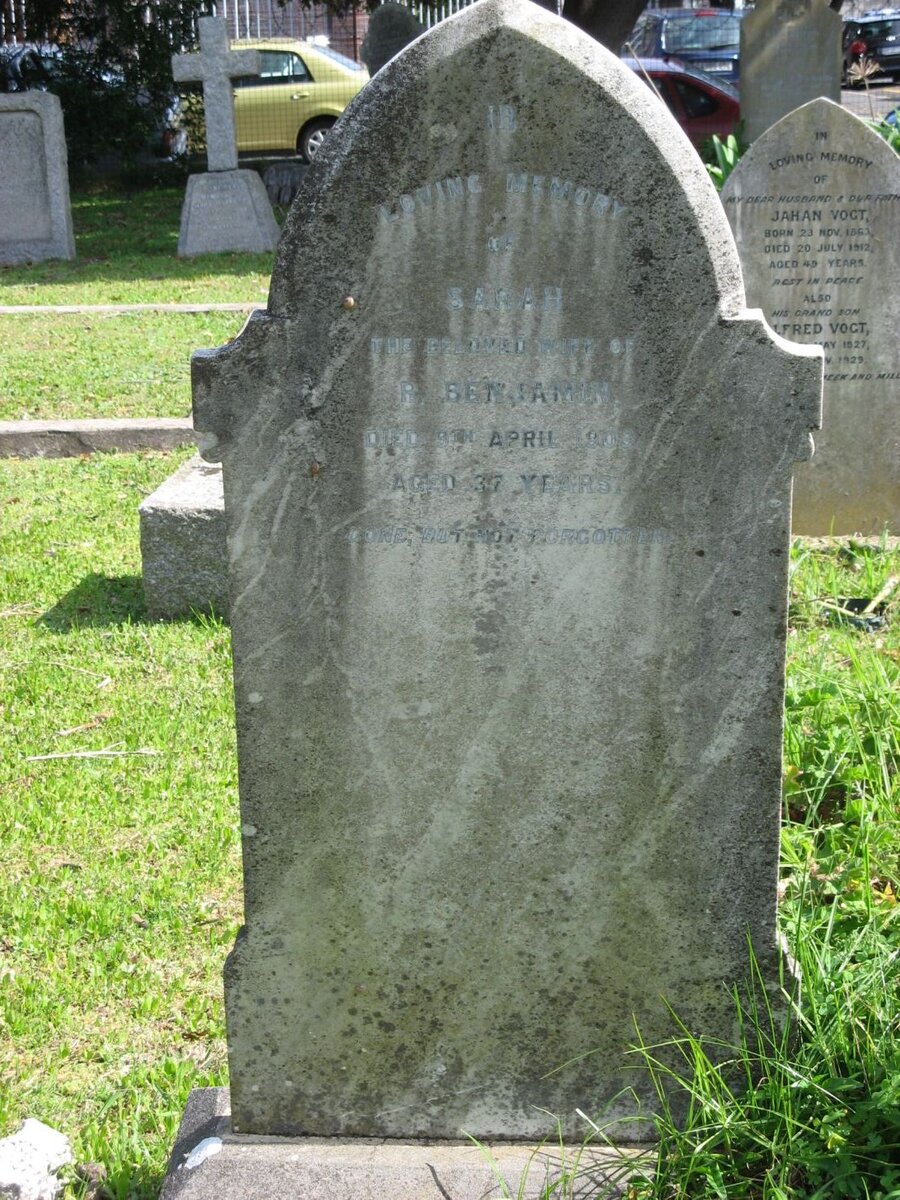 BENJAMIN Sarah -190?