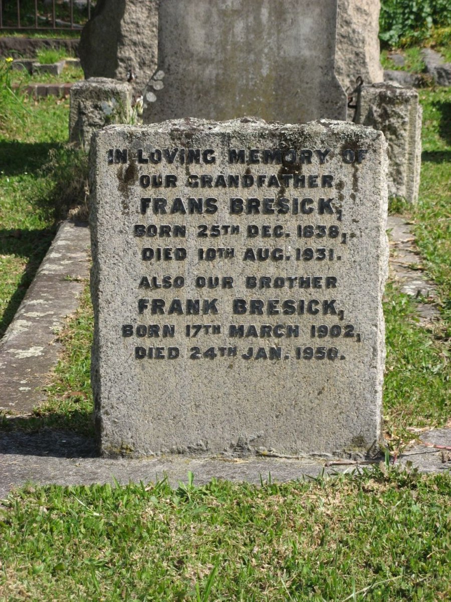 BRESICK Frans 1838-1931 :: BRESICK Frank 1902-1950