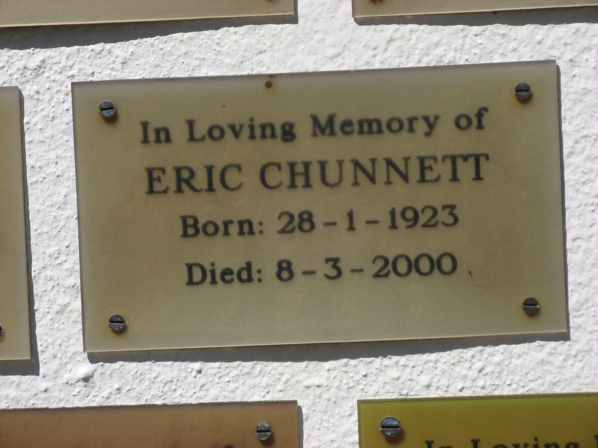 CHUNNETT Eric 1923-2000