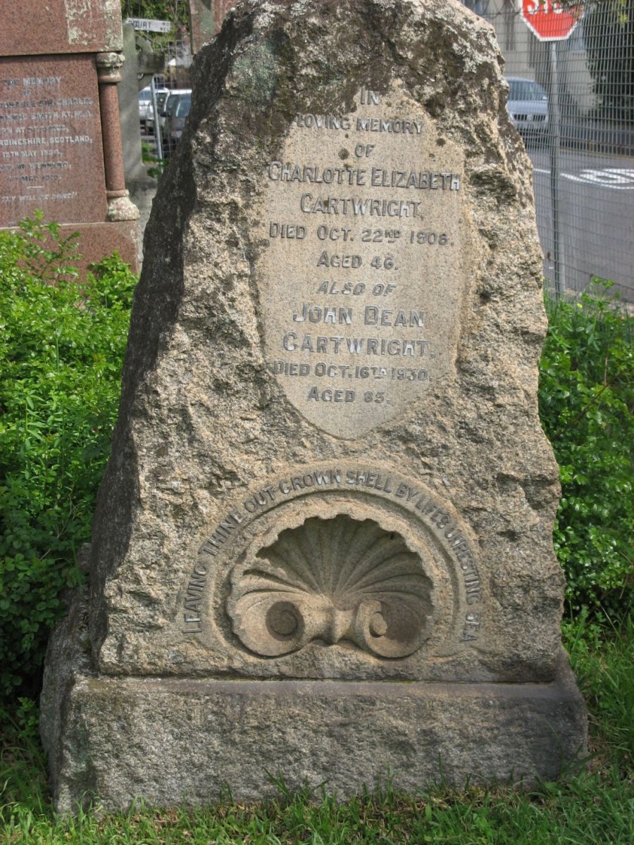 CARTWRIGHT John Dean -1930 &amp; Charlotte Elizabeth -1908