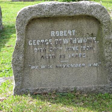 DOWTHWAITE Robert George -1930