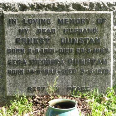 DUNSTAN Ernest 1901-1963 &amp; Sena Theodora 1898-1979