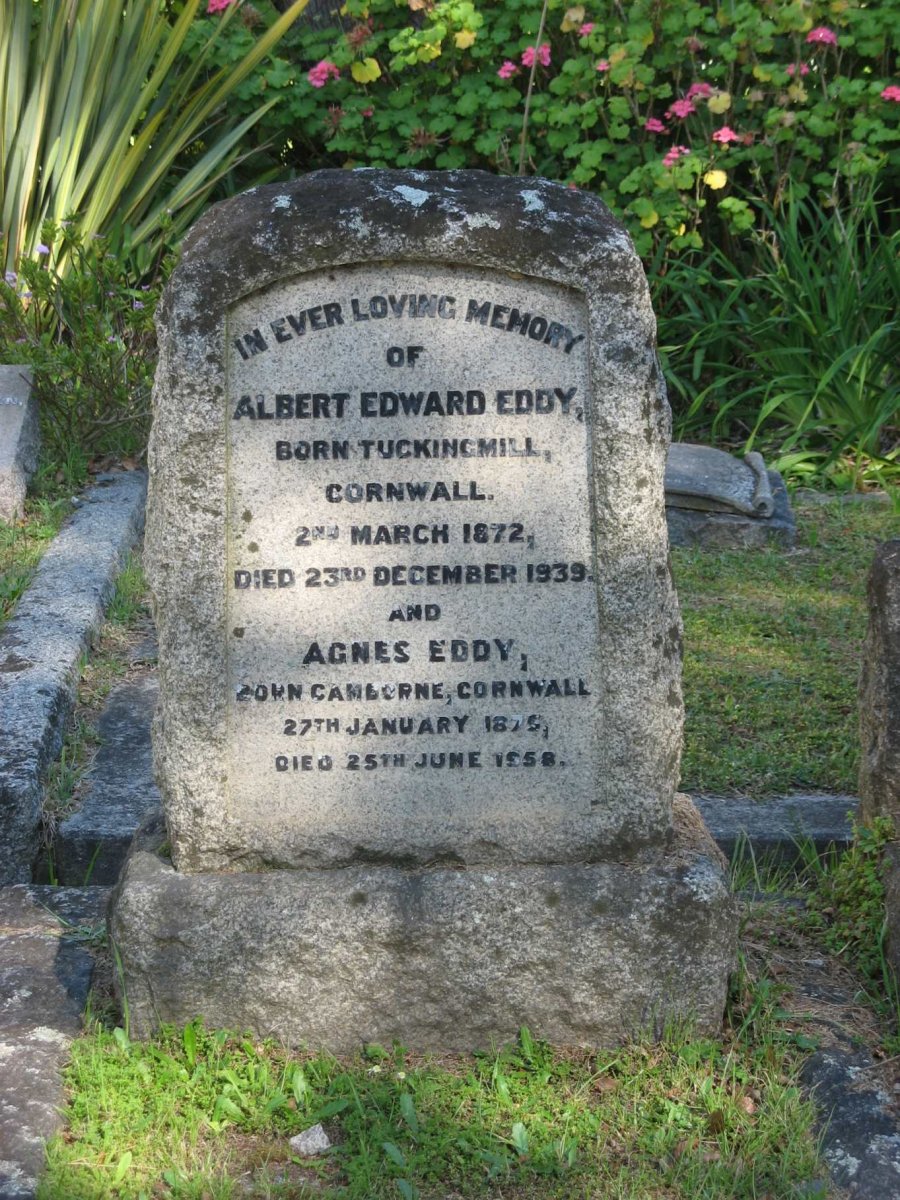 EDDY Albert Edward 1872-1939 &amp; Agnes 1895-1958