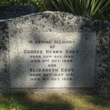 EDDY George Henry 1869-1949 &amp; Elizabeth 1871-1950