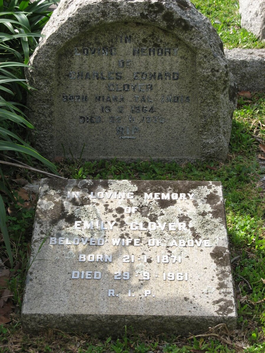 GLOVER Charles Edward 1864-1930 &amp; Emily 1871-1961