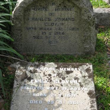 GLOVER Charles Edward 1864-1930 &amp; Emily 1871-1961