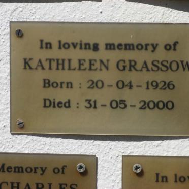 GRASSOW Kathleen 1926-2000