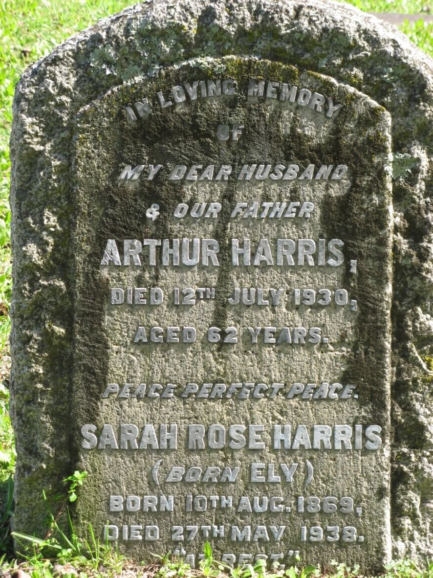 HARRIS Arthur -1930 &amp; Sarah Rose ELY 1869-1938