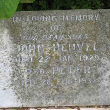 HEUVEL John -1929 :: HEUVEL Peter -1932