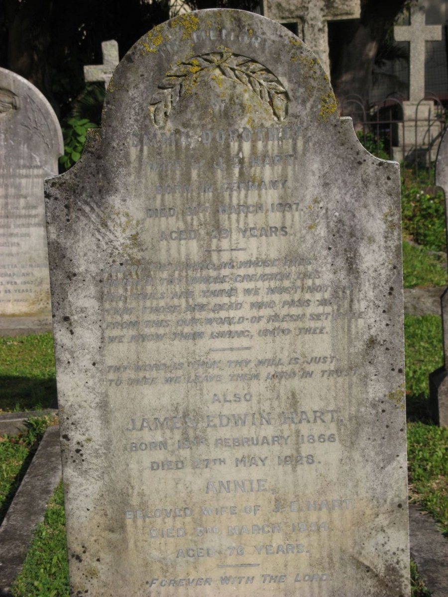 HART James Edwin 1866-1928 &amp; Annie -1954 :: HART Emma Dorothy -1897