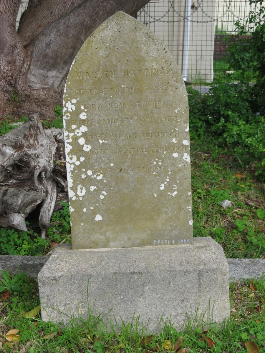 HASTINGS Warren 1882-1903